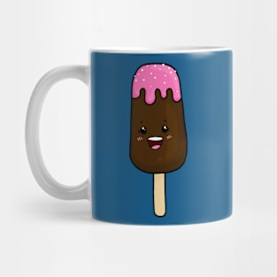 Kawaii Ice Cream with Chocolate and Strawberry Icing Mug